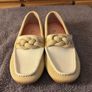 Rothy's white and Cream Knit Loafers